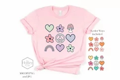 Cute Spring Doodles Sublimation| Retro Style Doodles Product Image 1