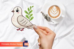 Cute Dove Sticker, Lovely Bird Sticker, Elegant Dove Decals Product Image 1