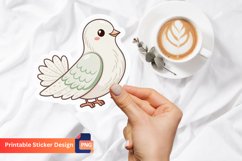 Cute Dove Sticker, Lovely Bird Sticker, Elegant Dove Decals Product Image 1