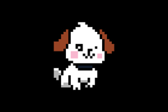 Cute drawing dog character pixel art illustration design Product Image 2
