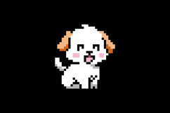 Cute drawing dog character pixel art illustration graphic Product Image 2