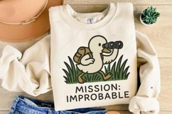 Cute Duck Adventure PNG, Funny Duck PNG, Sarcastic Animal Product Image 6