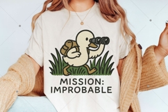 Cute Duck Adventure PNG, Funny Duck PNG, Sarcastic Animal Product Image 2