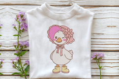 Cute Duck Embroidery Design Product Image 2