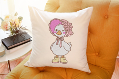 Cute Duck Embroidery Design Product Image 4
