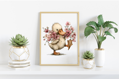 Cute Duck Spring Mood Clipart Product Image 2