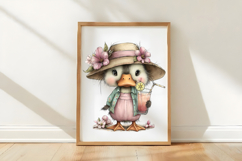 Cute Duck Summer Clipart Sublimation Product Image 3