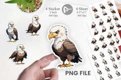 Sticker Cute Eagle Product Image 1
