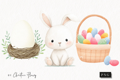 Watercolor Cute Easter Clipart | Easter PNG Product Image 1