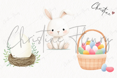 Watercolor Cute Easter Clipart | Easter PNG Product Image 3
