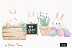 Watercolor Cute Easter Clipart | Easter PNG Product Image 1