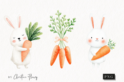 Watercolor Cute Easter Clipart | Easter PNG Product Image 1