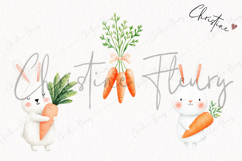 Watercolor Cute Easter Clipart | Easter PNG Product Image 3