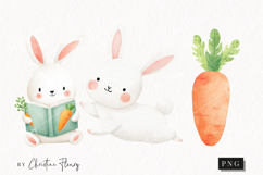 Watercolor Cute Easter Clipart | Easter PNG Product Image 1