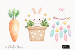 Watercolor Cute Easter Clipart | Easter PNG Product Image 1