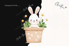 Watercolor Cute Easter Clipart | Easter PNG Product Image 2