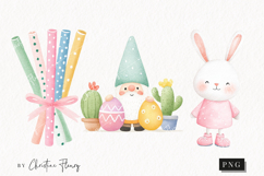 Watercolor Cute Easter Clipart | Easter PNG Product Image 1