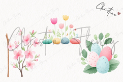 Watercolor Cute Easter Clipart | Easter PNG Product Image 3