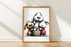 Cute Easter Animal Friends Clipart Product Image 2