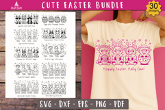 Cute Easter animal SVG design Funny Easter bundle