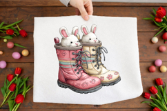 Cute Easter Bunny Boots Clipart Product Image 2