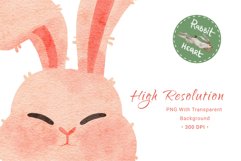 Download Cute Easter Bunny Rabbit Eggs Watercolor Clipart Spring png for invitation, t-shirt designs, sublimation designs, tumbler, kids printable digital dtf