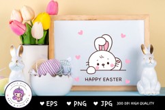 Cute bunny clipart rabbit kawaii animals easter sublimation Product Image 5