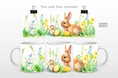 Cute Bunny Easter Spring Mug Wrap