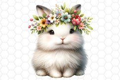 Cute Easter Bunny Watercolor Clipart Easter PNG Design