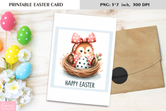 Cute Watercolor Bird |Happy Easter Card|Printable Card Product Image 1