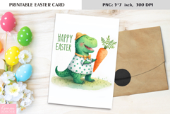 Cute Watercolor Animal |Happy Easter Card|Printable Card Product Image 4
