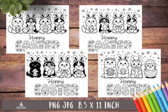 Cute Easter Cat Coloring Pages Funny Easter Kitten