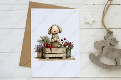 Cute Easter Clipart Watercolor Bunny Png Product Image 3