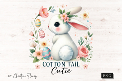 Cotton Tail Cutie Easter PNG | Easter PNG Product Image 4