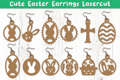 Cute Easter Earrings Lasercut BUNDLES Product Image 1