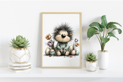 Cute Easter Hedgehog Clipart Product Image 2