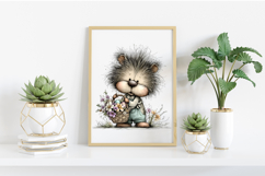 Cute Easter Hedgehog Clipart Product Image 2