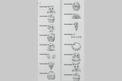 Cute Easter Procreate Stamps - Procreate Brushes