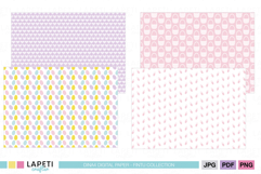 Cute Easter scrapbook papers pack