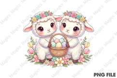 Cute Easter Sheep Png Product Image 1