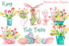 Sublimation easter design, spring flowers, eggs Product Image 1