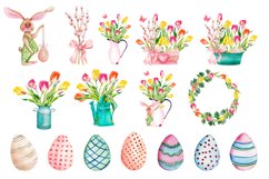 Sublimation easter design, spring flowers, eggs Product Image 2