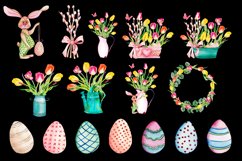 Sublimation easter design, spring flowers, eggs Product Image 3
