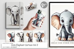 Digital Paper Cute Elephant Product Image 1