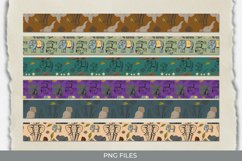 Cute Elephant with Vintage Color Seamless Pattern Strips Product Image 1