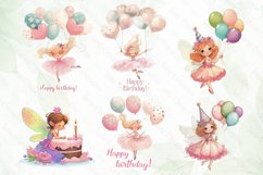 Cute Fairy Happy Birthday Sublimation Product Image 2