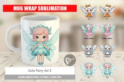Mug Wrap Design Cute Fairy Product Image 1