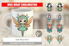 Mug Wrap Design Cute Fairy Product Image 1