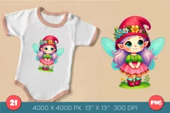 Cute Fairytale Gnomes. Tshirt, PNG. Product Image 5