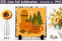Cute Fall Sublimation | Pumpkin Coffee Cup Clipart Product Image 1